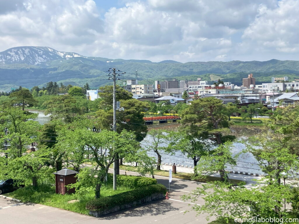 上越市立歴史博物館からの眺望