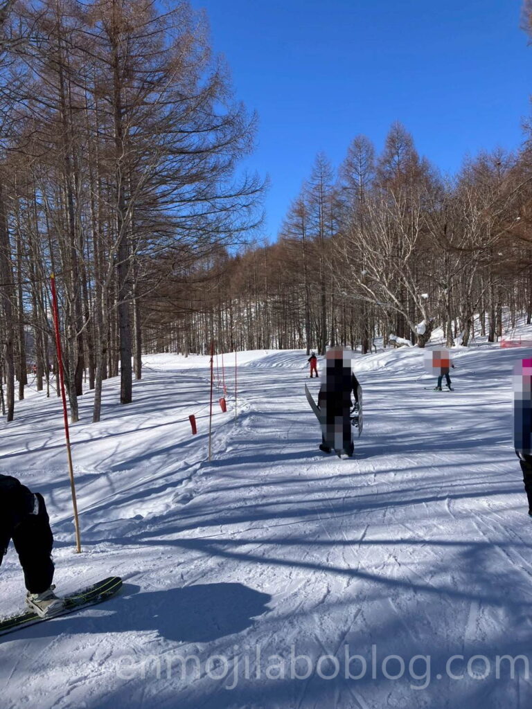 妙高杉ノ原スキー場・ゴンドラから降りた場所