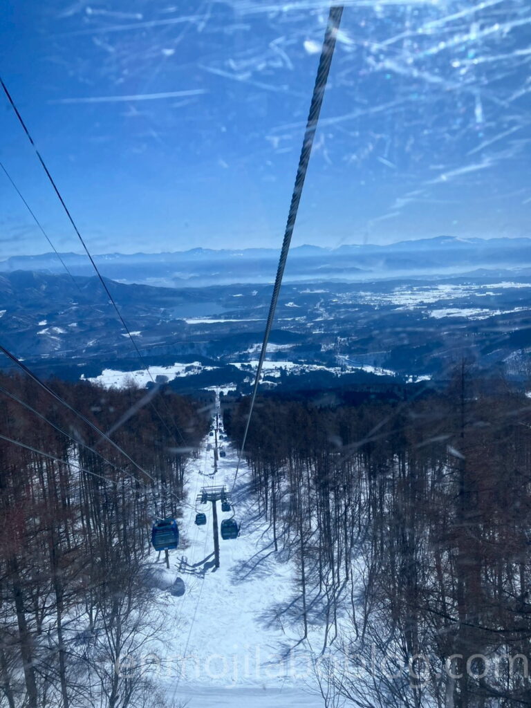 妙高杉ノ原スキー場・杉ノ原ゴンドラからの眺め