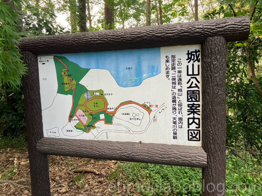 二俣城の案内図